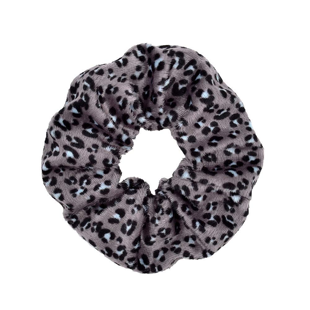 12 Pcs Velvet Hair Scrunchies - Soft Elastic Hair Bands with Leopard Print for Women & Girls | Ponytail Holders, Hair Ties for Workout, Office, Party & Daily Use Hair Accessories