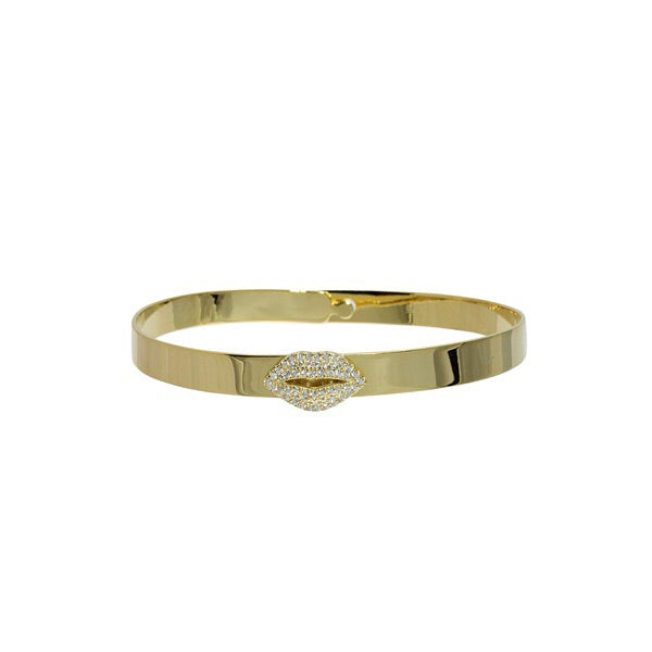 Fashionable Lip-Shaped Bangles for Women - Trendy Statement Jewelry for Parties, Gifts & Everyday Wear