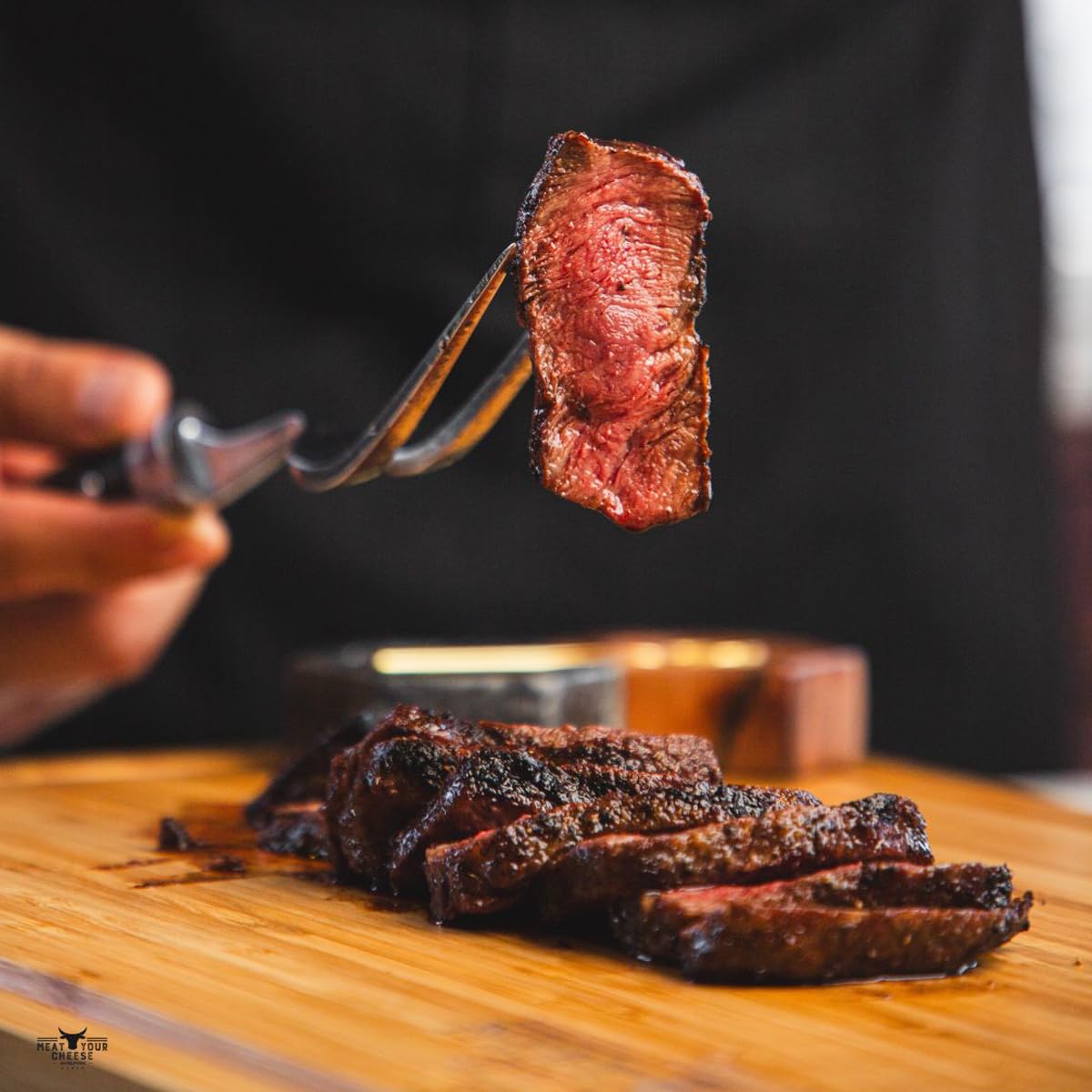 Premium Australian Wagyu Flat Iron Steak 8oz (4 Pack) - Grass Fed, Grain Finished, No Hormones - Tender & Juicy for Grilling, BBQ, and Fine Dining
