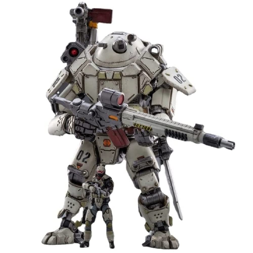 Pipigirl 1/25 Removable Soldier Mecha Action Figure - Heavy Firepower Iron Skeleton Combat Armor Model Kit (Iron Skeleton 02 Attack Type) | Collectible Display & Battle Scene Diorama for Anime Fans