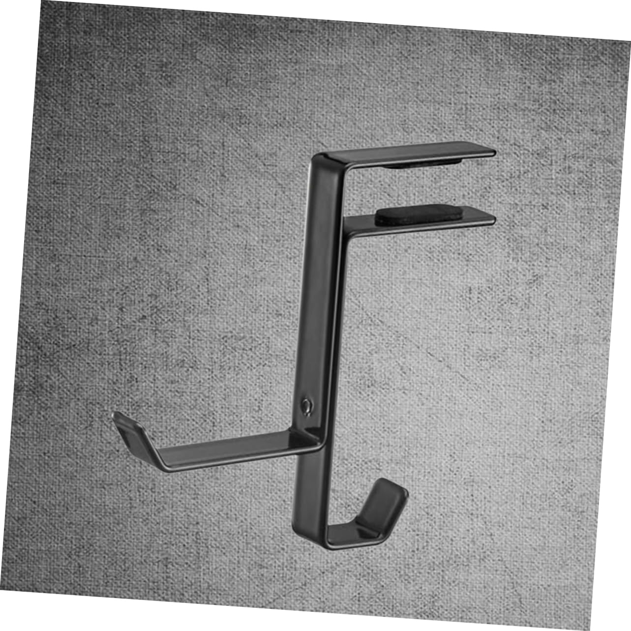 3-Piece Metal Headset Shelf Rack - Space-Saving Headphone Holder & Earphone Stand for Desk Mount, Wall Mount, or Closet Organization - Perfect for Gaming, Office, and Home Use