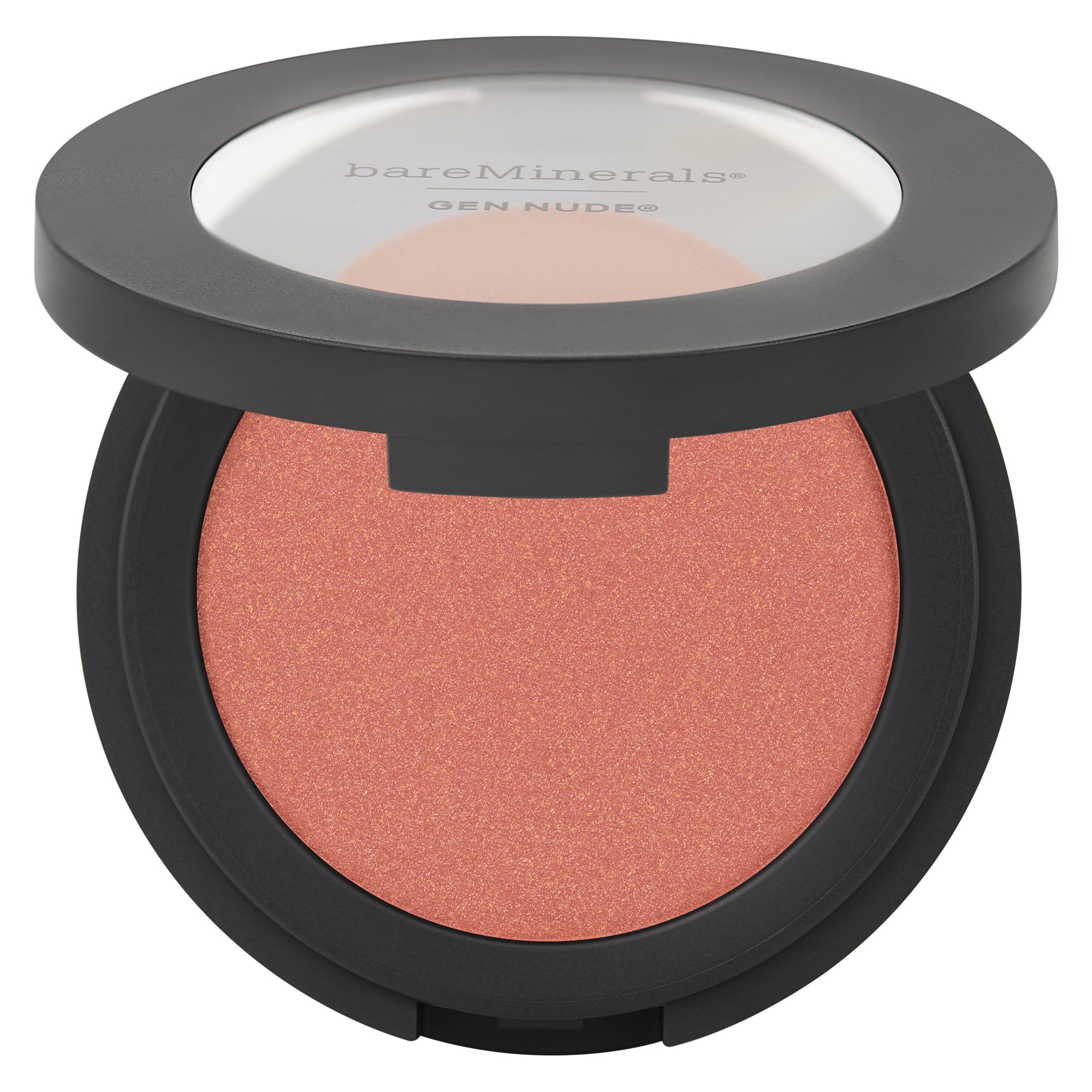 bareMinerals Gen Nude Powder Blush - Mineral-Based Pressed Blush in Peachy Keen | Natural-Looking Cheek Color for Day & Night Makeup | Perfect for Work, Date & Special Occasions