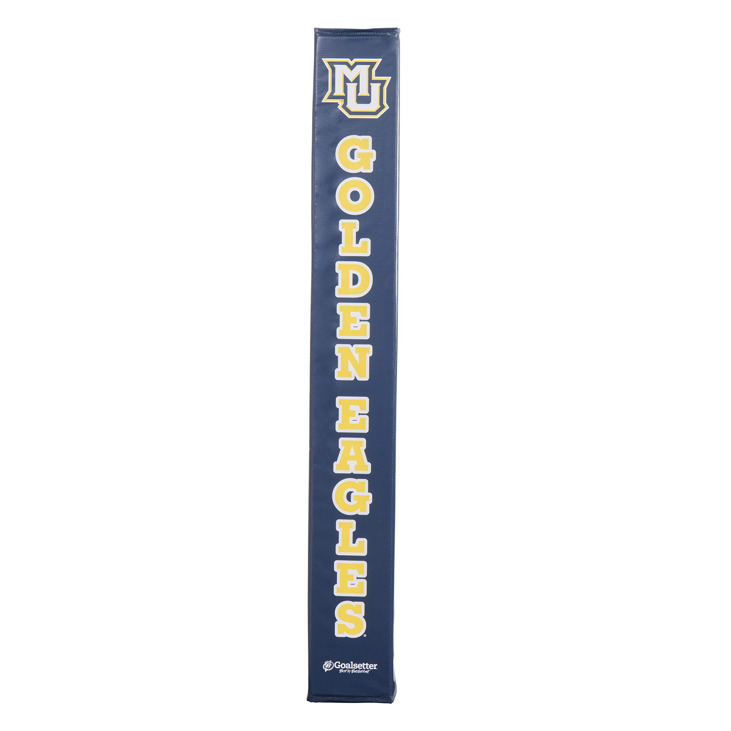 Goalsetter Marquette Golden Eagles Basketball Pole Pad - Blue | Durable Protective Padding for Basketball Hoop Poles | Perfect for Indoor & Outdoor Courts, Gyms, and Driveways