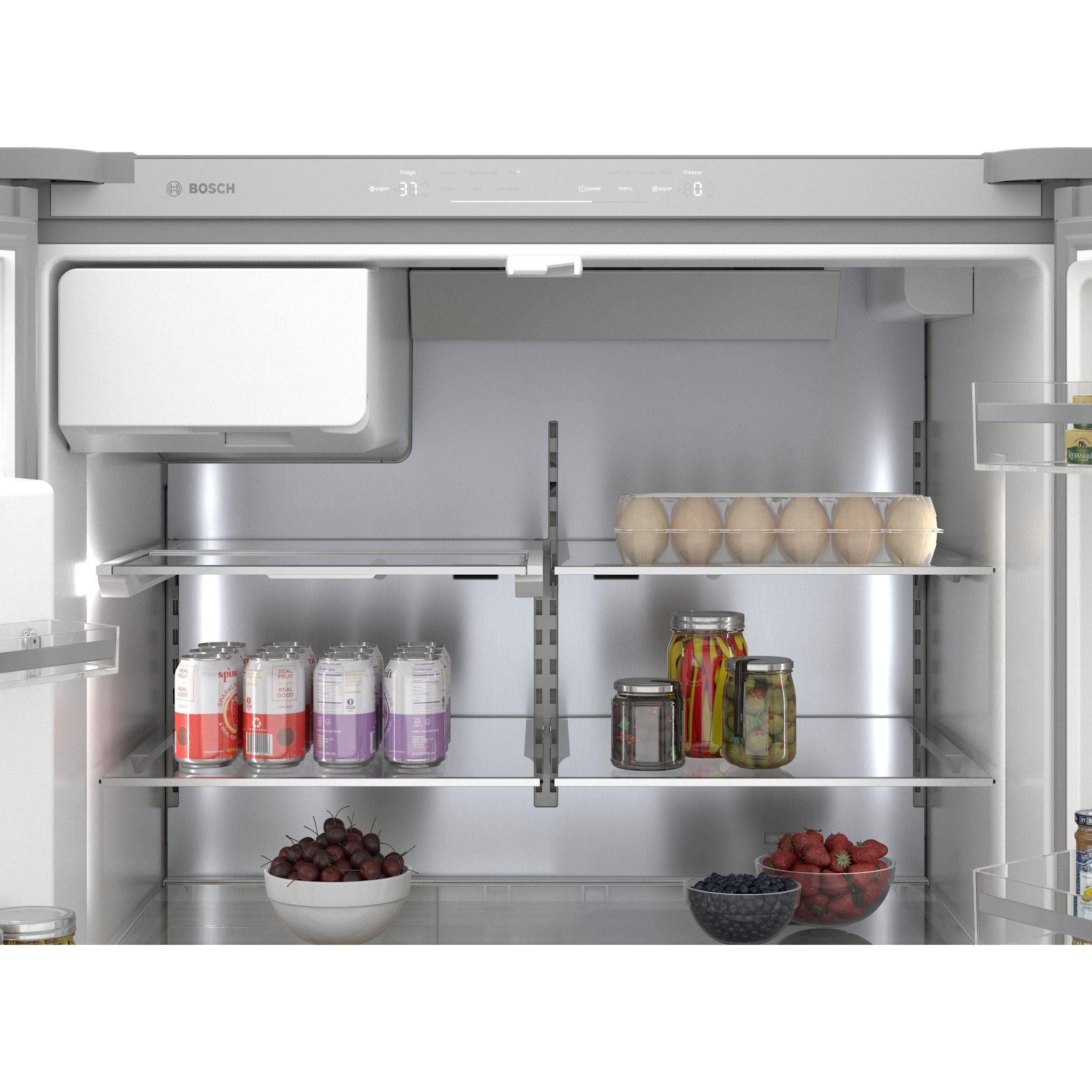 Bosch 36-Inch French Door Refrigerator (B36FD50SNS) - Stainless Steel, Energy Star Certified, Spacious Interior for Large Families - Perfect for Modern Kitchens & Open Floor Plans