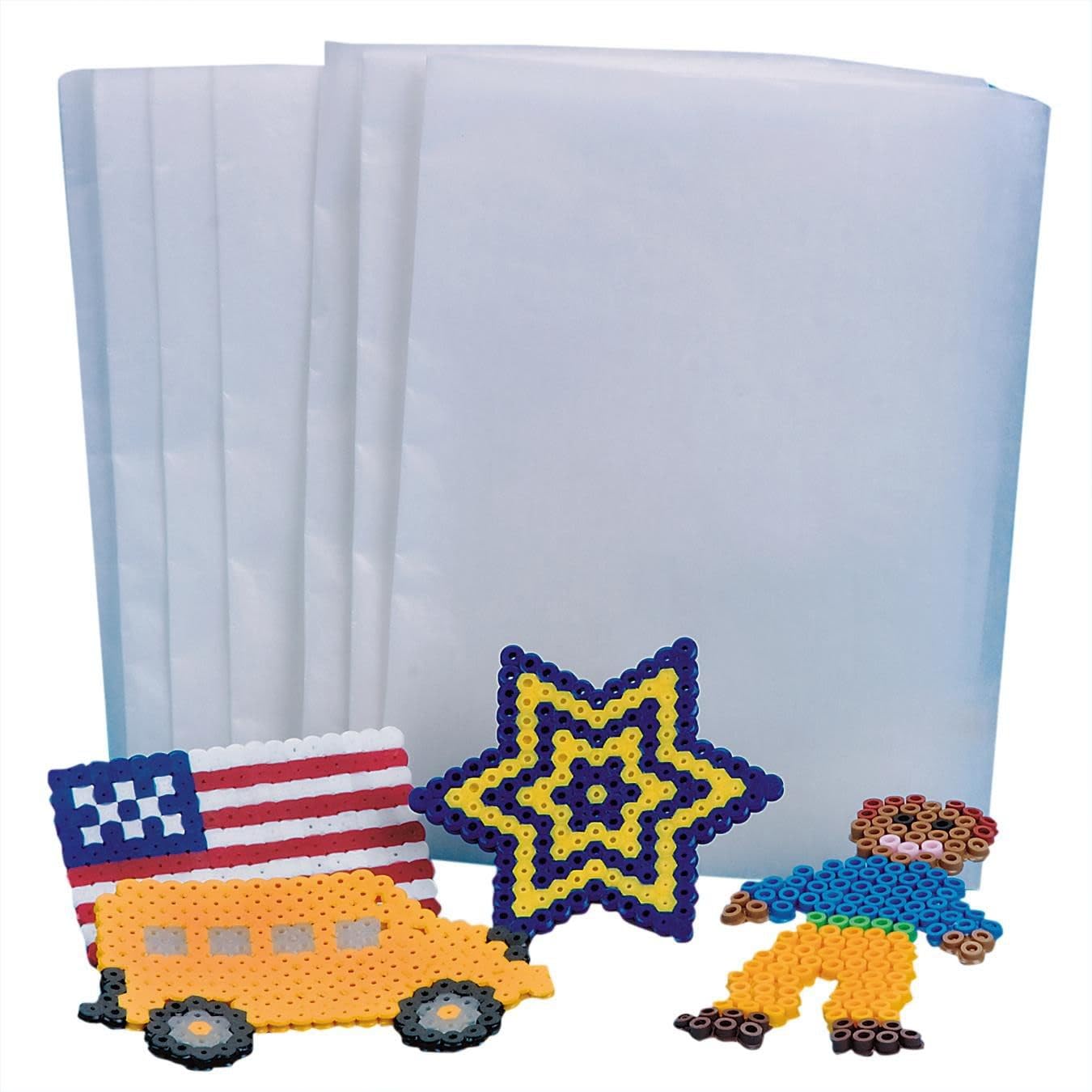 Premium Fuse Bead Ironing Paper - Pack of 8 Sheets for Perler Beads & Hama Beads - DIY Craft Projects, Kids Activities & Home Decor