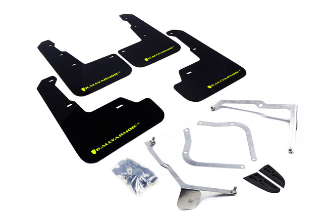 Rally Armor UR Mud Flaps for Subaru WRX STI 2015-2021 | Durable Splash Guards for Off-Road & Street Driving | Perfect for Rally Racing & Winter Protection