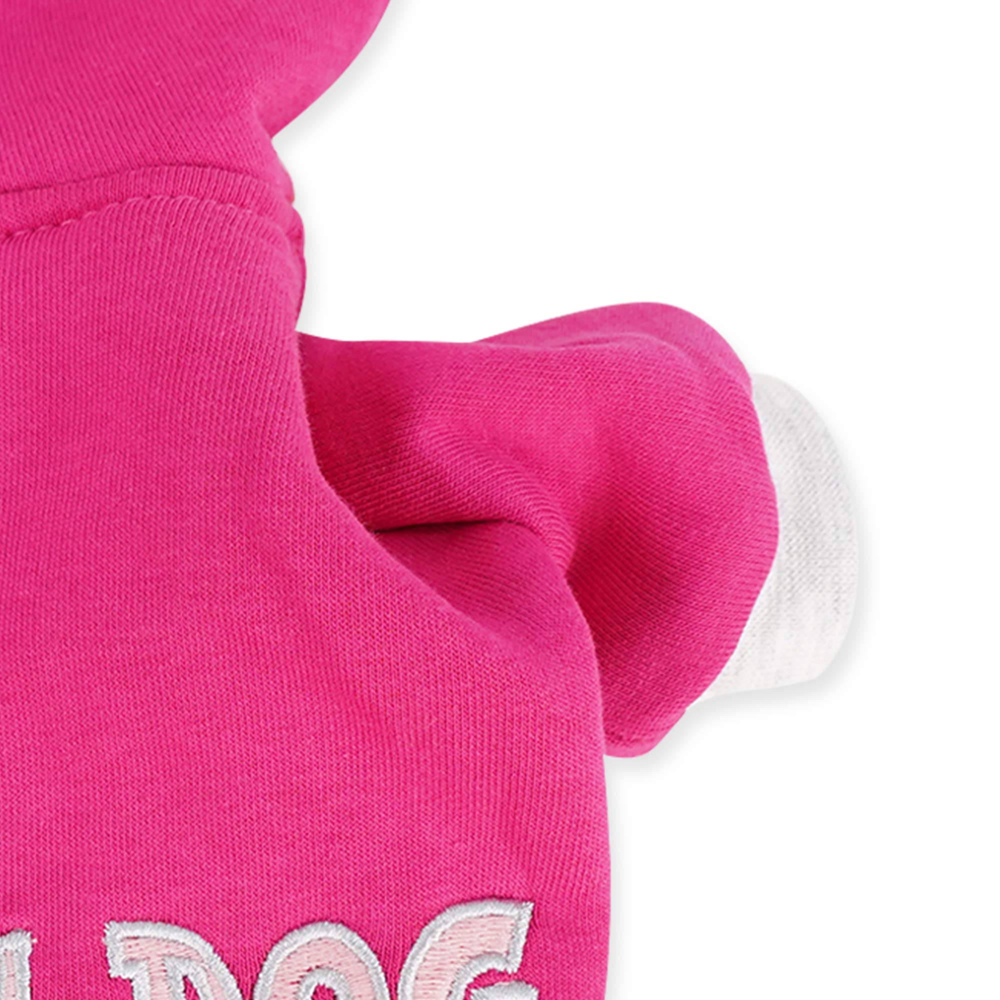 SussexHome Pets XXL Dog Hoodie - Cute Washable Dog Sweater with Full Coverage in Fuchsia - Cozy Winter Outfit for Large Dogs at Home & Outdoor Walks