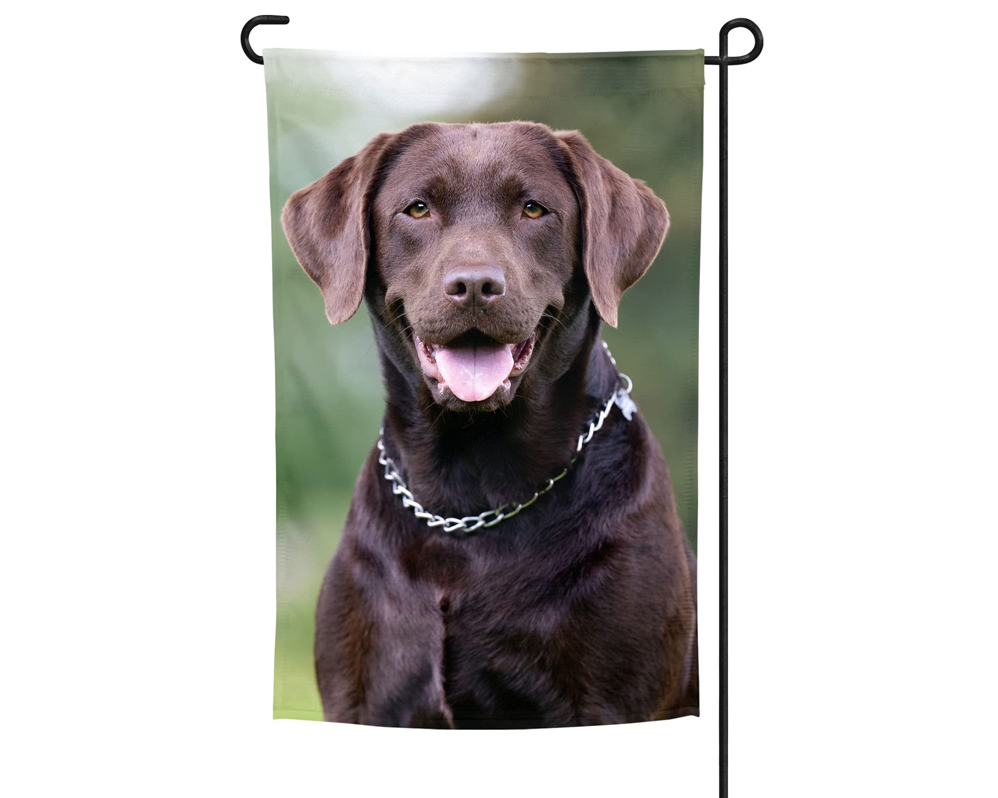 Chocolate Labrador Garden Flag - Personalized Yard Decor & Outdoor Flag for Dog Lovers - Perfect for Patio, Lawn, Garden Decoration & Pet Lover Gifts