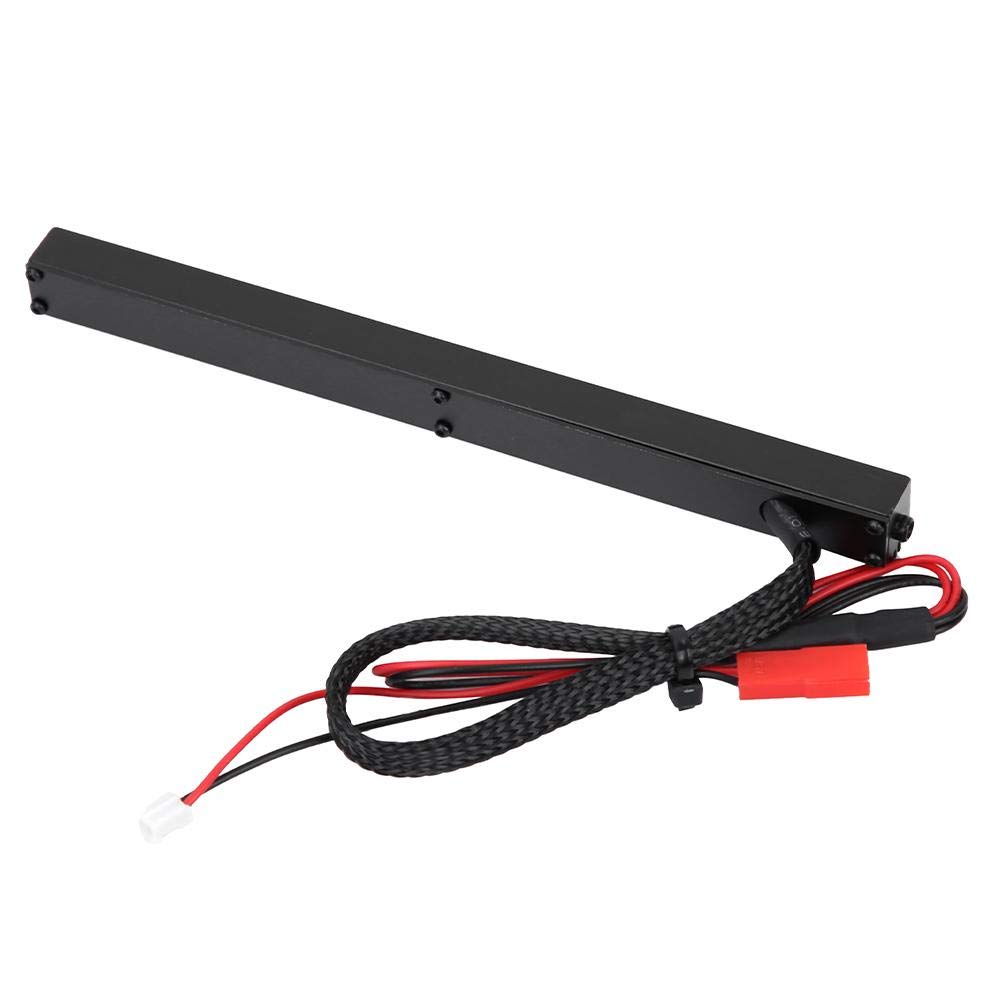 20cm Black RC LED Light Bar for TRX4 SCX10 Model Cars - Waterproof Off-Road Dome Lights Accessory for Crawler, Rock Racing & Night Driving
