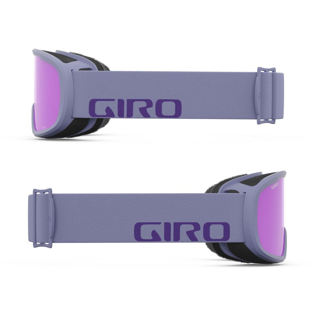 Giro Cruz Women's Ski Goggles with S2 Lens - UV Protection, Anti-Fog, Wide View for Snowboarding & Winter Sports (Lilac Wordmark)