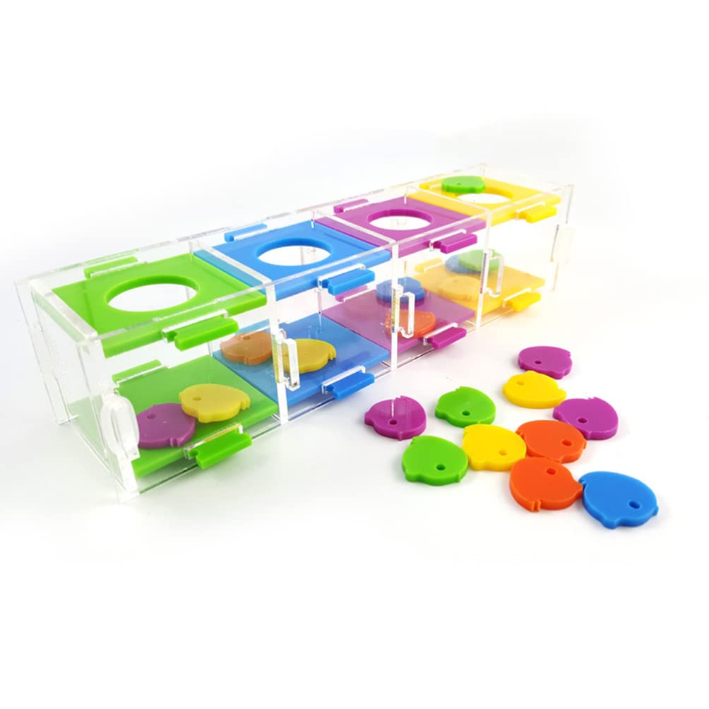 Mipcase Parrot Training Toys Set - Conure, Cockatiel & Sugar Bird Brain Toys - Interactive Chew & Puzzle Toys for Parakeets & Pet Birds - Perfect for Desktop Play & Mental Stimulation