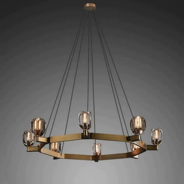 Favola 8-Light Crystal Chandelier - Elegant Dining Room Ceiling Light Fixture for Living Room, Bedroom & Entryway | Modern Home Decor Lighting for Wedding & Luxury Interiors