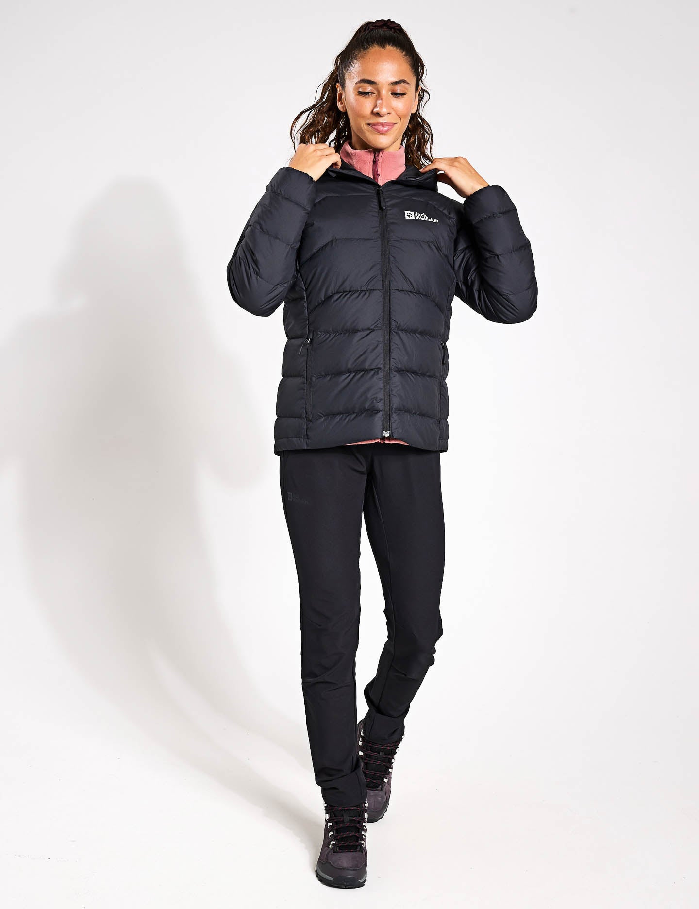 Ather Down Hooded Jacket for Men & Women - Lightweight Warm Winter Coat, Waterproof Windbreaker - Perfect for Skiing, Hiking & Outdoor Activities