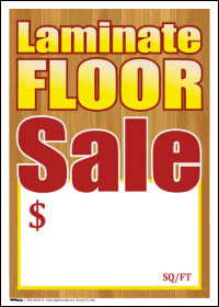 100 Pack Sale Tags for Laminate Floor - Durable & Waterproof Price Labels for Retail Stores, Clearance Sales & Discount Promotions