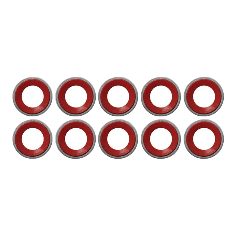 AUTOMANN AC Compressor Stat Seal Gasket Red 830.52301R-10 (Pack of 10) - Compatible with Various Vehicle Models - Perfect for AC System Repairs and Maintenance