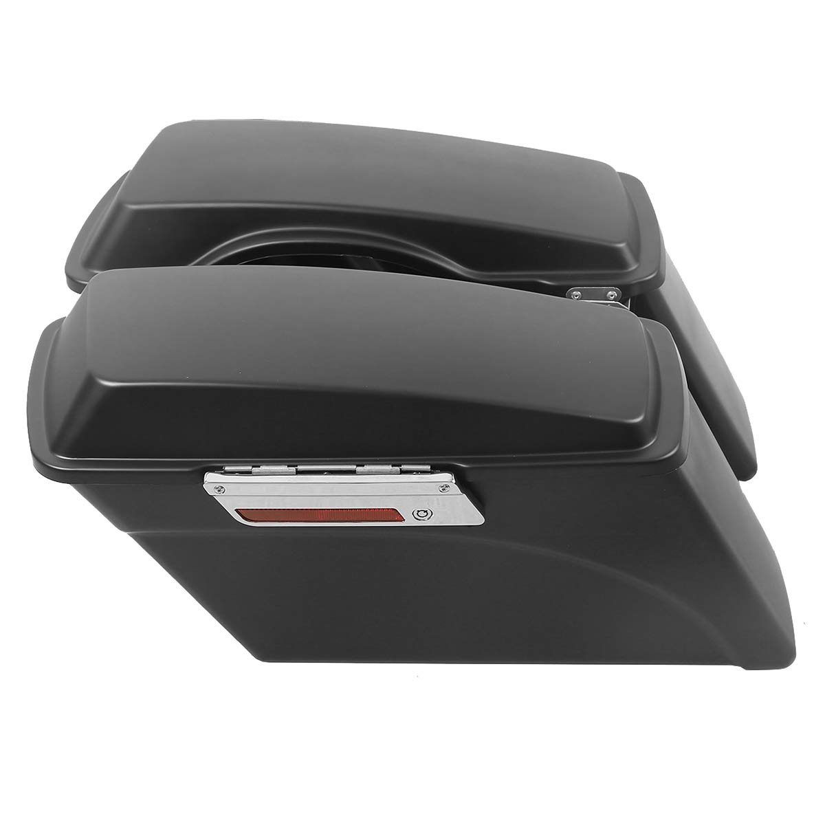 XFMT Matte Black Hard Motorcycle Saddlebags & Trunk for Harley Touring Models (Road King, Street Glide, Road Glide, Electra Glide Ultra Classic 1994-2013) - Durable Storage Solution for Long Rides & Road Trips