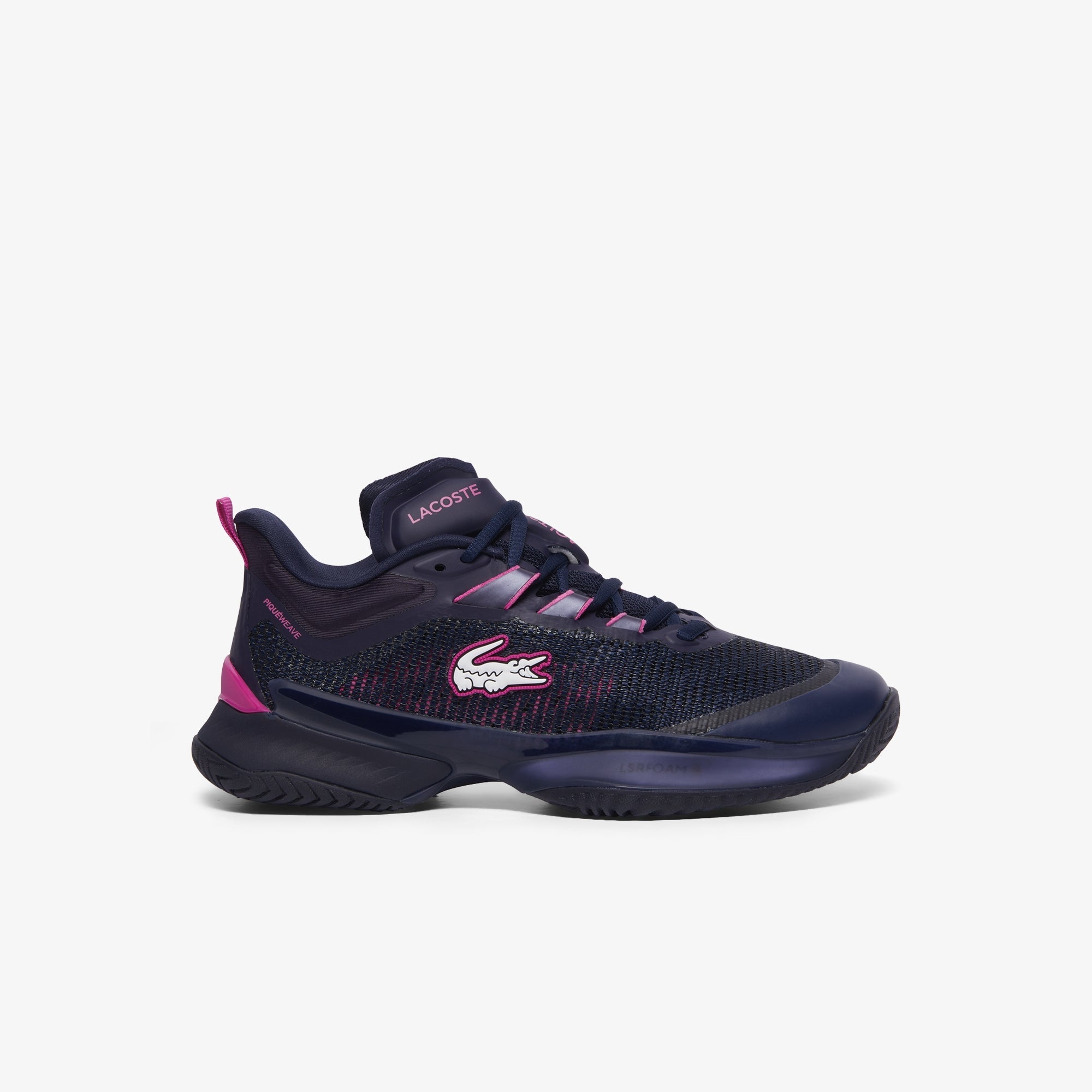 Lacoste Women's AG LT23 Ultra Tennis Shoes - Lightweight & Comfortable Sneakers for Women in Navy/Pink - Perfect for Running, Gym Workouts & Casual Wear