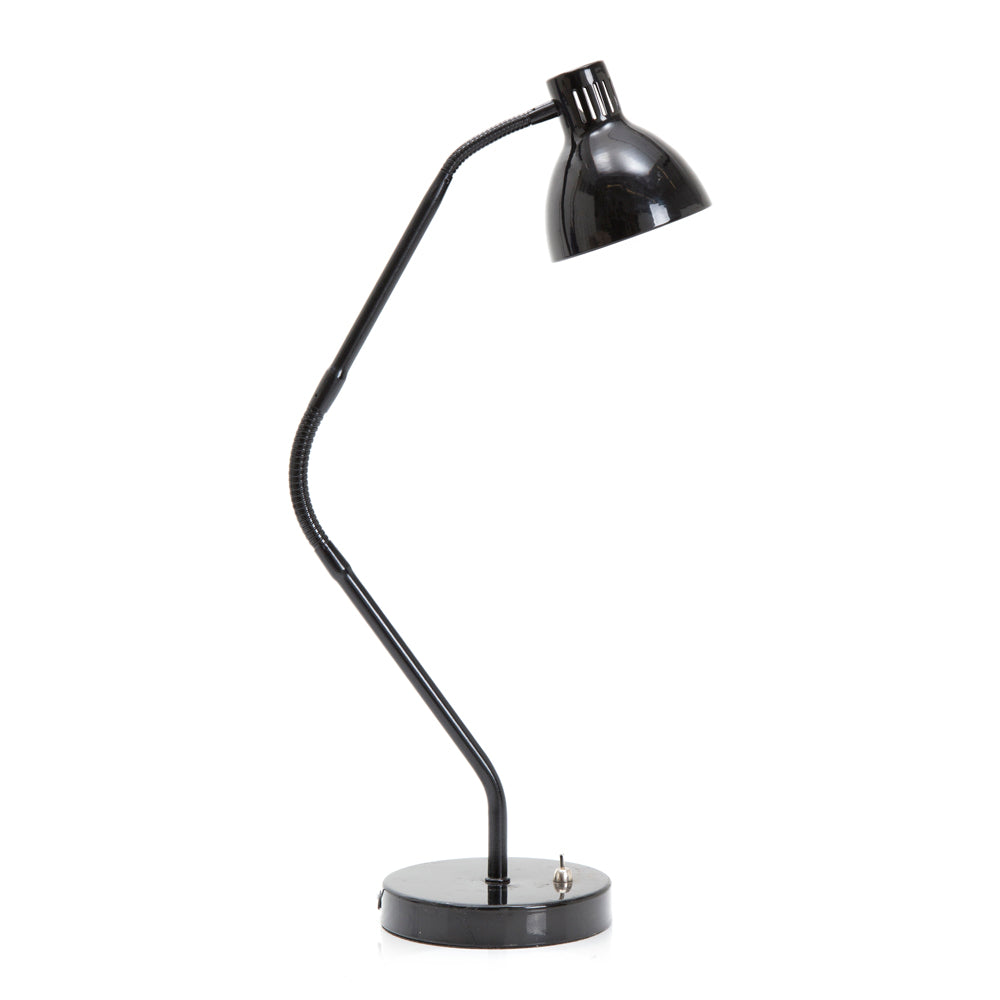 Adjustable Black Bendable Desk Lamp - Flexible LED Task Light for Reading, Studying & Office Work - Perfect for Home, Dorm & Workspace