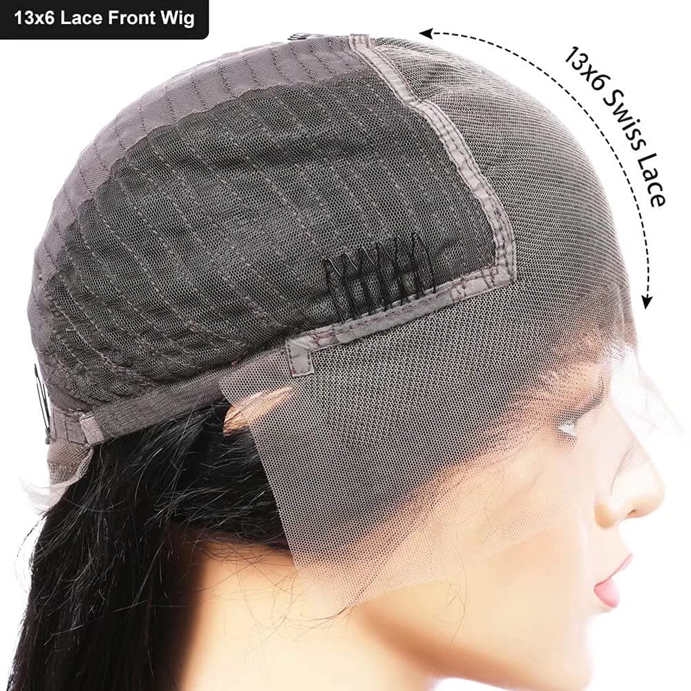12 Inch Short Curly Bob Wig Human Hair - Glueless 13x6 Kinky Curly HD Lace Front Wig with Baby Hair - 150% Density Brazilian Virgin Hair for Black Women - Perfect for Daily Wear, Cosplay & Special Occasions