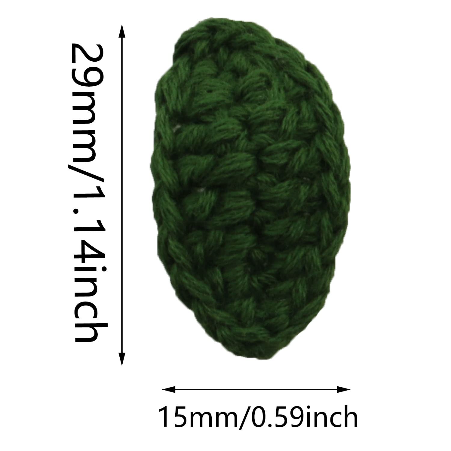 ZCZQC 12PCS Handmade Crochet Green Leaf & Flower Appliques - DIY Craft Embellishments for Cardmaking, Scrapbooking, Home Decor, Wedding Invitations and Gift Wrapping