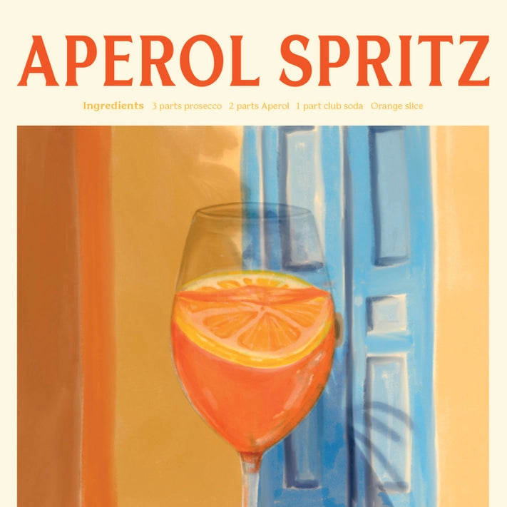 Funny Aperol Spritz Cocktail Greeting Card - Perfect for Birthday, Thank You & Party Invitations - Cheers to Celebrations!