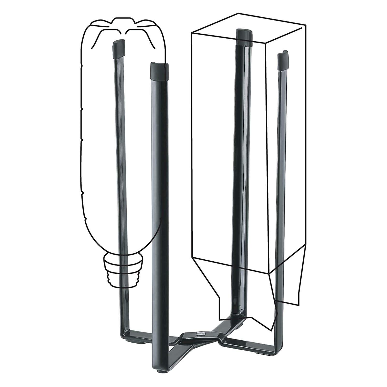 Original Metal Home Tower Kitchen Multi Eco Stand – Multifunctional Plastic Bag Holder for Bags, Bottles & Cups | Space-Saving Storage Organizer for Kitchen, Pantry & Garage | Durable & Stylish Home Organization Solution