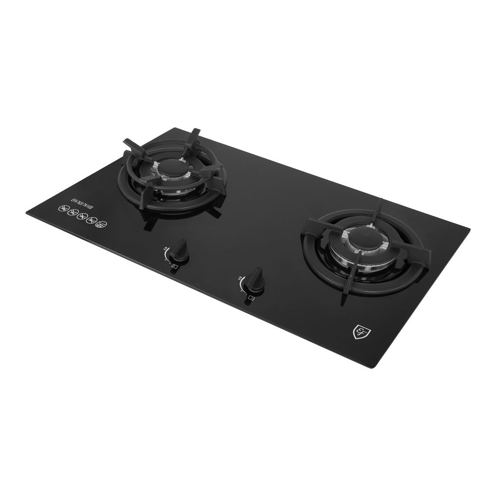 EF EFH 7620 TN VGB Glass Electric Cooktop - 4 Burner Induction Hob with Touch Controls for Modern Kitchens | Perfect for Home Cooking, Entertaining & Small Spaces