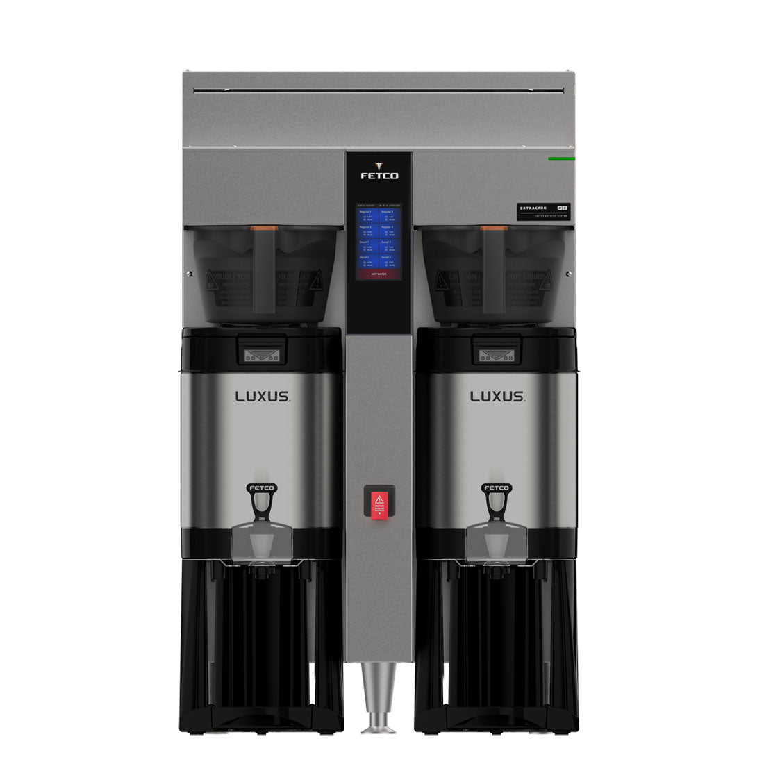 Fetco CBS 2252 NG Series Twin Station Airpot Coffee Brewer 208-240V Dual Phase - Commercial Coffee Machine for Offices, Cafes & Restaurants