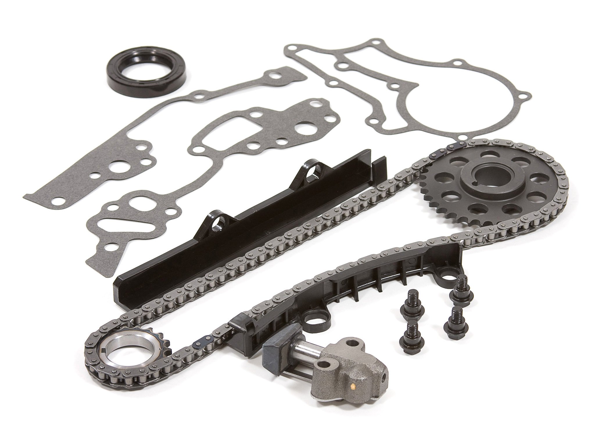 Evergreen TCK2006WOPT Timing Chain Kit for Toyota 22R Engine - Includes Timing Cover, Water Pump & Oil Pump | Perfect for Engine Rebuild & Performance Upgrades