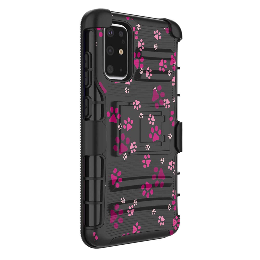 Armor Layer Shockproof Case for Galaxy S20 5G - Heavy Duty with Kickstand & Belt Clip - Perfect for Outdoor & Work Use