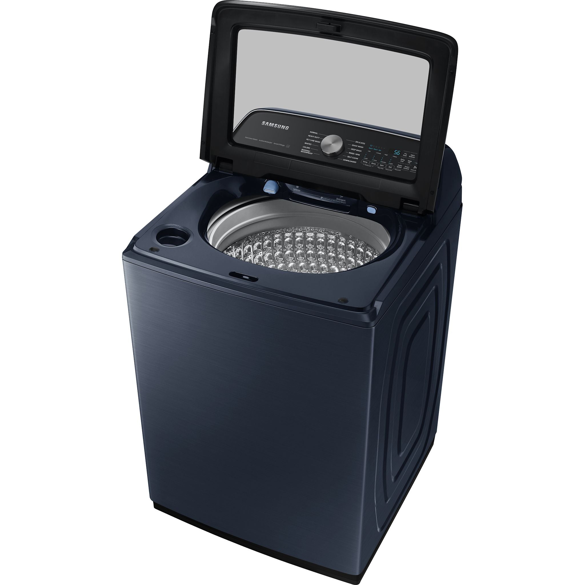 Samsung WA54CG7150AD & DVE54CG7155D Top Load Washer and Dryer Set in Black - Perfect for Laundry Rooms, Apartments, and Energy-Efficient Homes