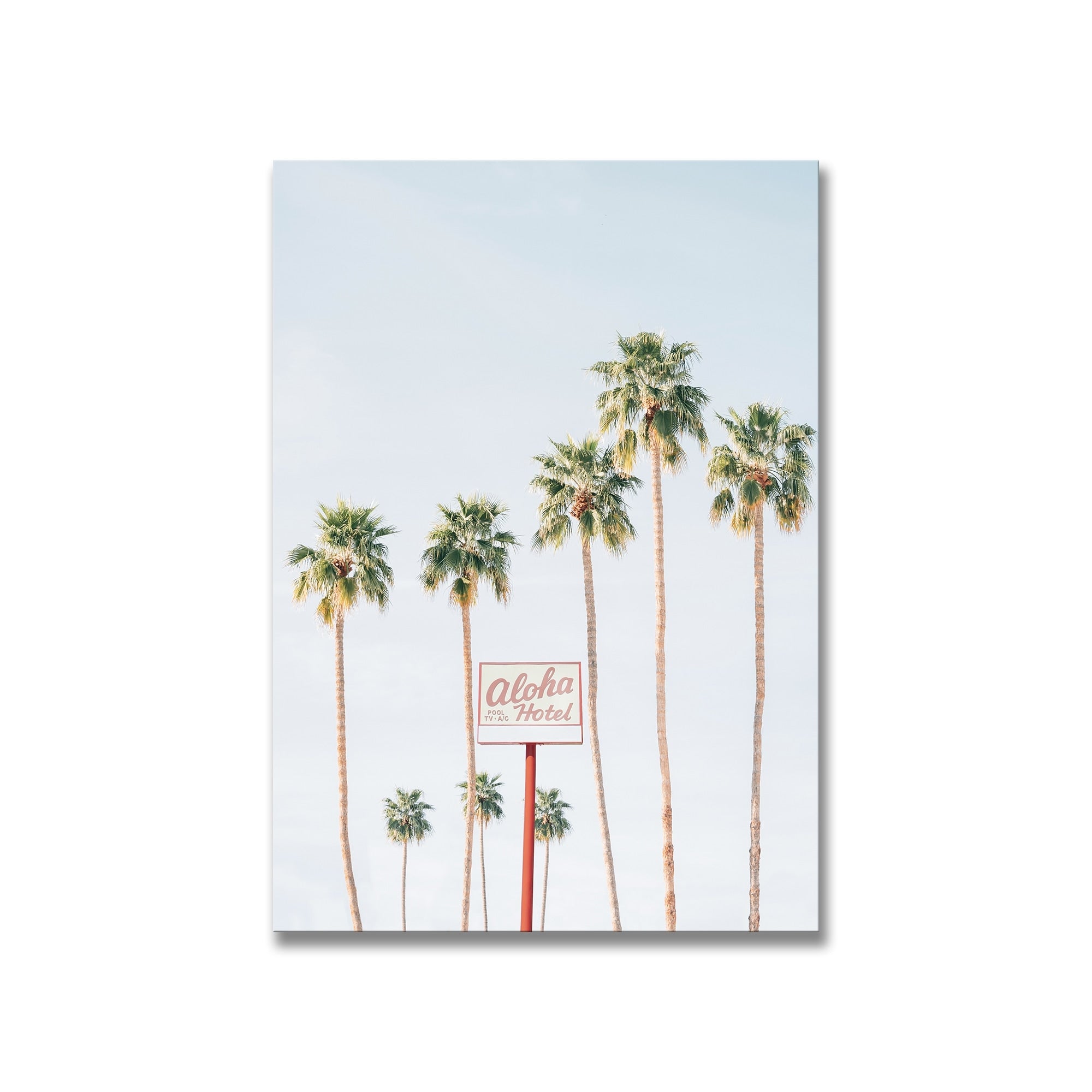 Aloha Hotel Framed Print Wall Art by Kathrin Pienaar - Tropical Beach Decor for Living Room, Bedroom & Office