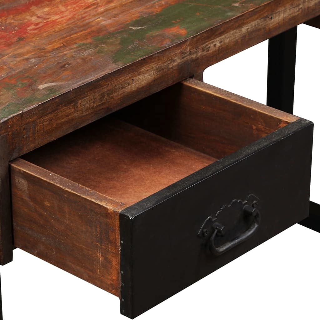 Industrial Computer Desk with 2 Drawers - 47.2