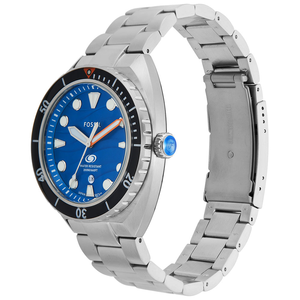 Fossil Breaker FS6064 Men's Stainless Steel Watch - Waterproof, Durable & Stylish for Everyday Wear, Business & Outdoor Activities