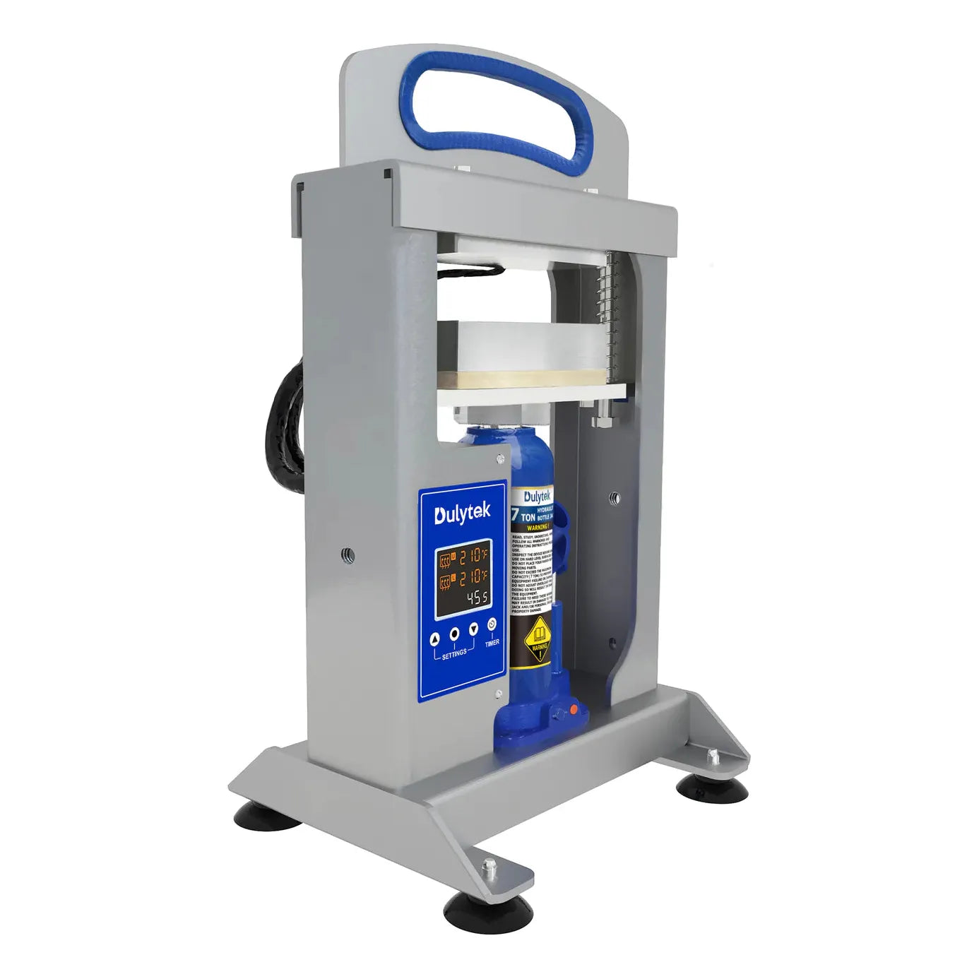Dulytek DHP7 7 Ton Heat Press Machine for Rosin Extraction - Perfect for DIY Home Wax, Hash & Concentrate Making