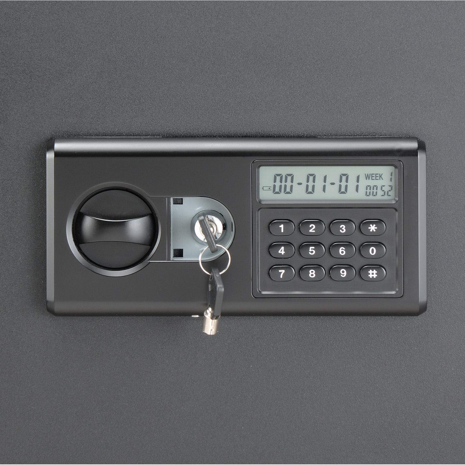 Wall Mount Laptop Security Cabinet - Heavy Duty Lockable Storage for Office & Home - Charcoal Black | Protects Computers, Tablets & Valuables from Theft