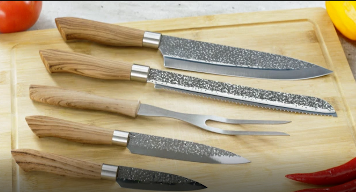 Premium Yoku 9-Piece Knife Set - High-Quality Stainless Steel Kitchen Knives with Ergonomic Handles for Professional Chefs & Home Cooking - Perfect for Chopping, Slicing, Dicing & Meal Prep
