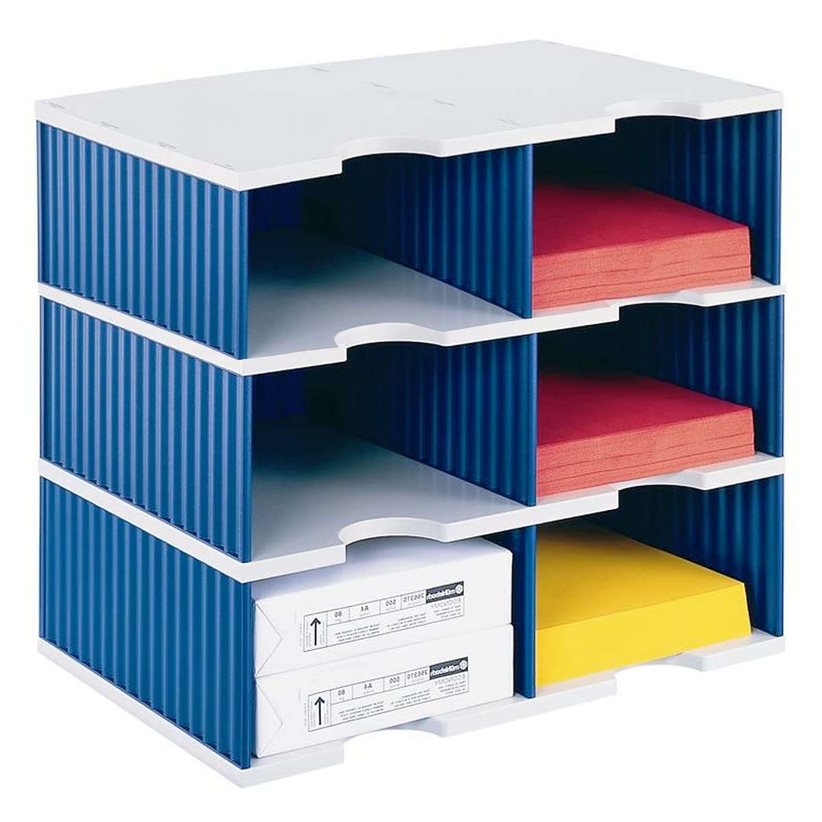 Ultimate Office TierDrop™ Desktop Organizer & Forms Sorter - 6 Compartment High Capacity with Expandable Add-On Tiers - Lifetime Guarantee - Perfect for Home Office, School, and Workplace Organization