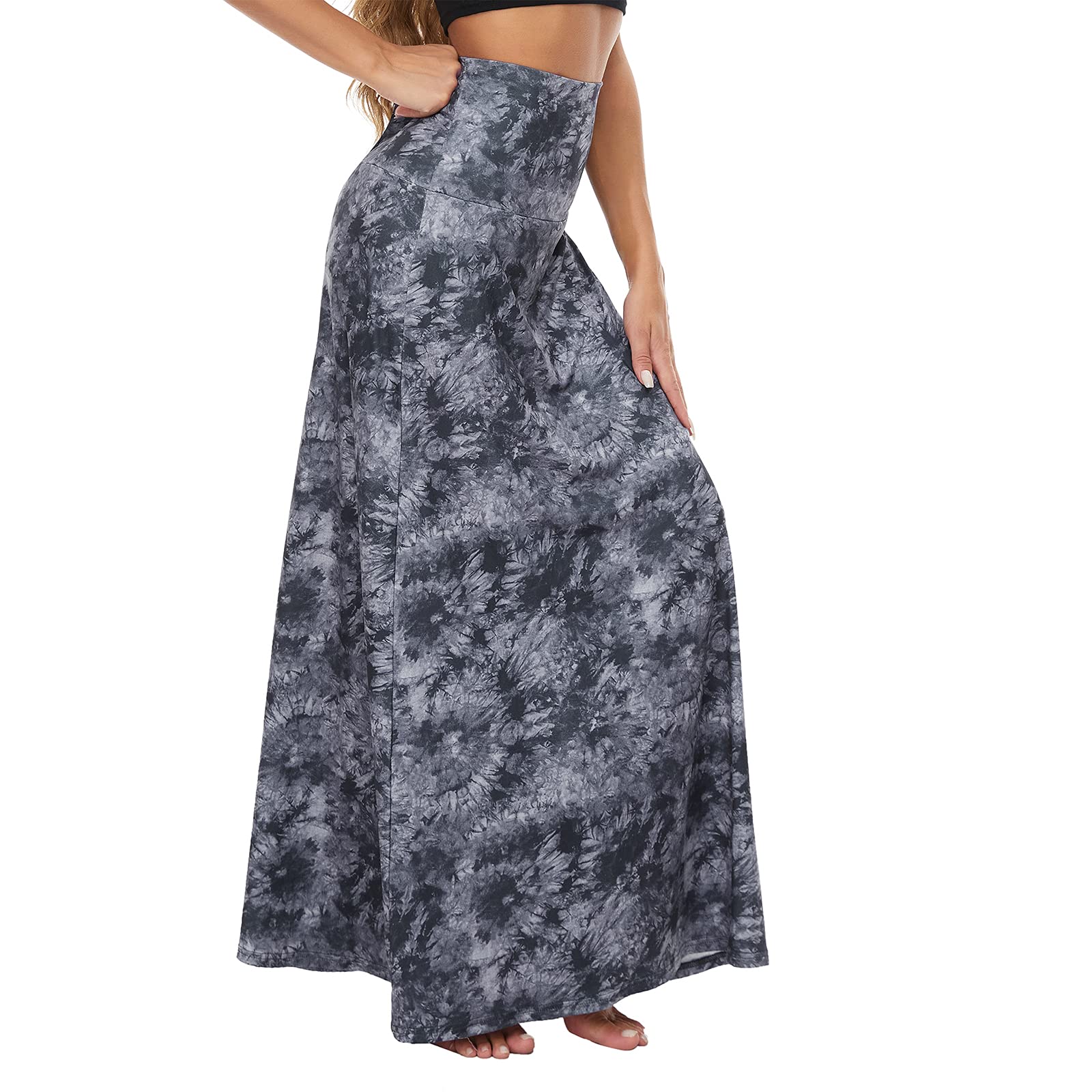 Trendy Women's High Waist Maxi Skirt - Flowy Long Summer Skirt for Women | Perfect for Beach, Vacation & Boho Fashion Outfits
