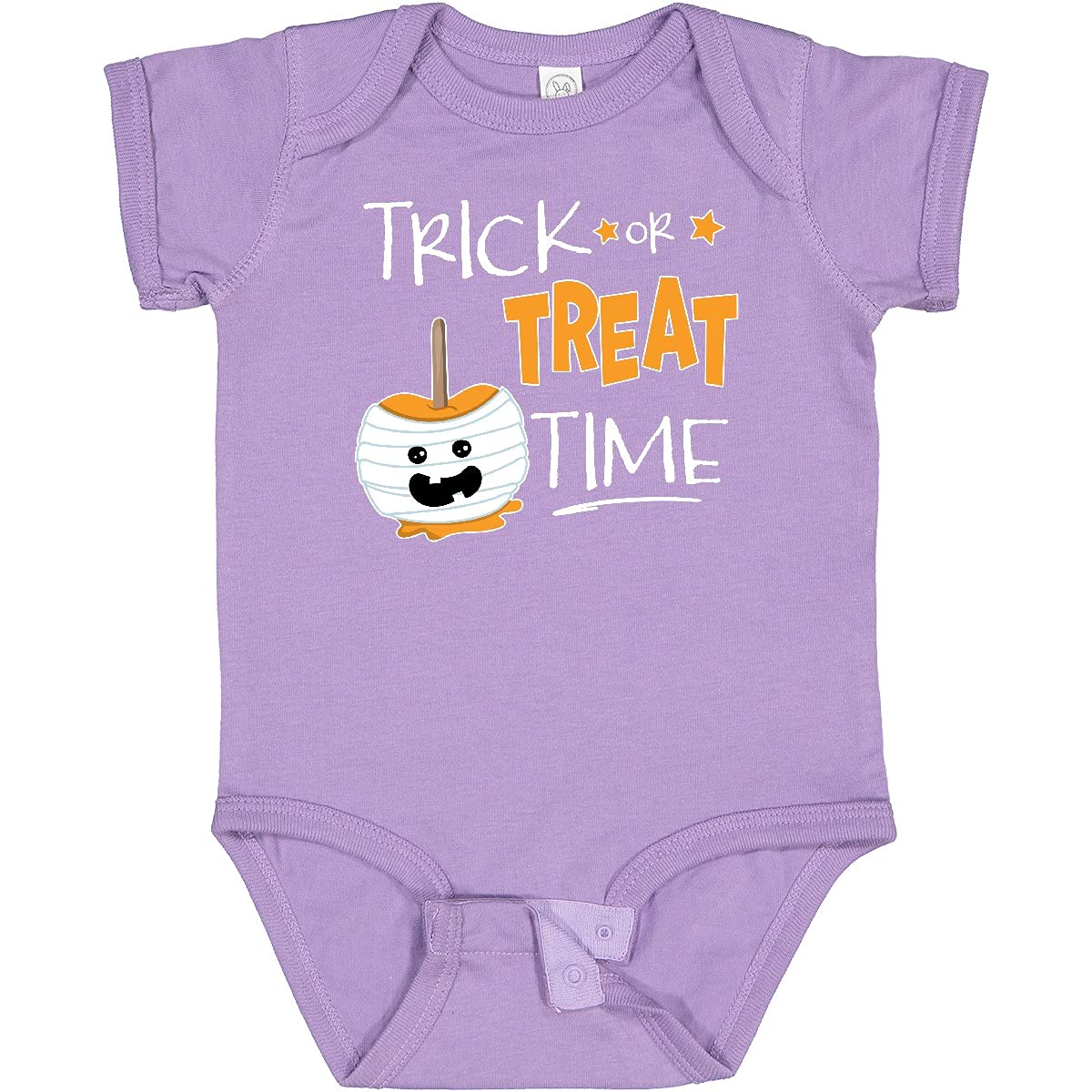 Inktastic Halloween Trick or Treat Time Mummy Candy Apple Baby Bodysuit - Cute Infant Costume for Halloween Parties & Photo Shoots