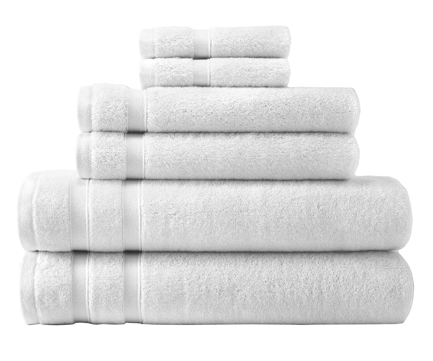 Premium 6-Piece Luxury Bath Towel Set - 650 GSM Ultra Soft Combed Cotton, Highly Absorbent Bathroom Towels for Spa, Hotel & Home Use - Perfect for Gifts, Master Bath & Guest Rooms