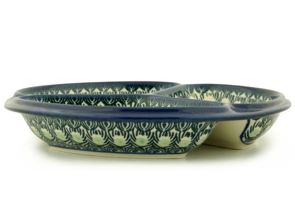 10 Divided Dish - Premium Bento Box with Lid, Eco-Friendly Green Peacock Design for Meal Prep, Lunch, Picnics & Office Use
