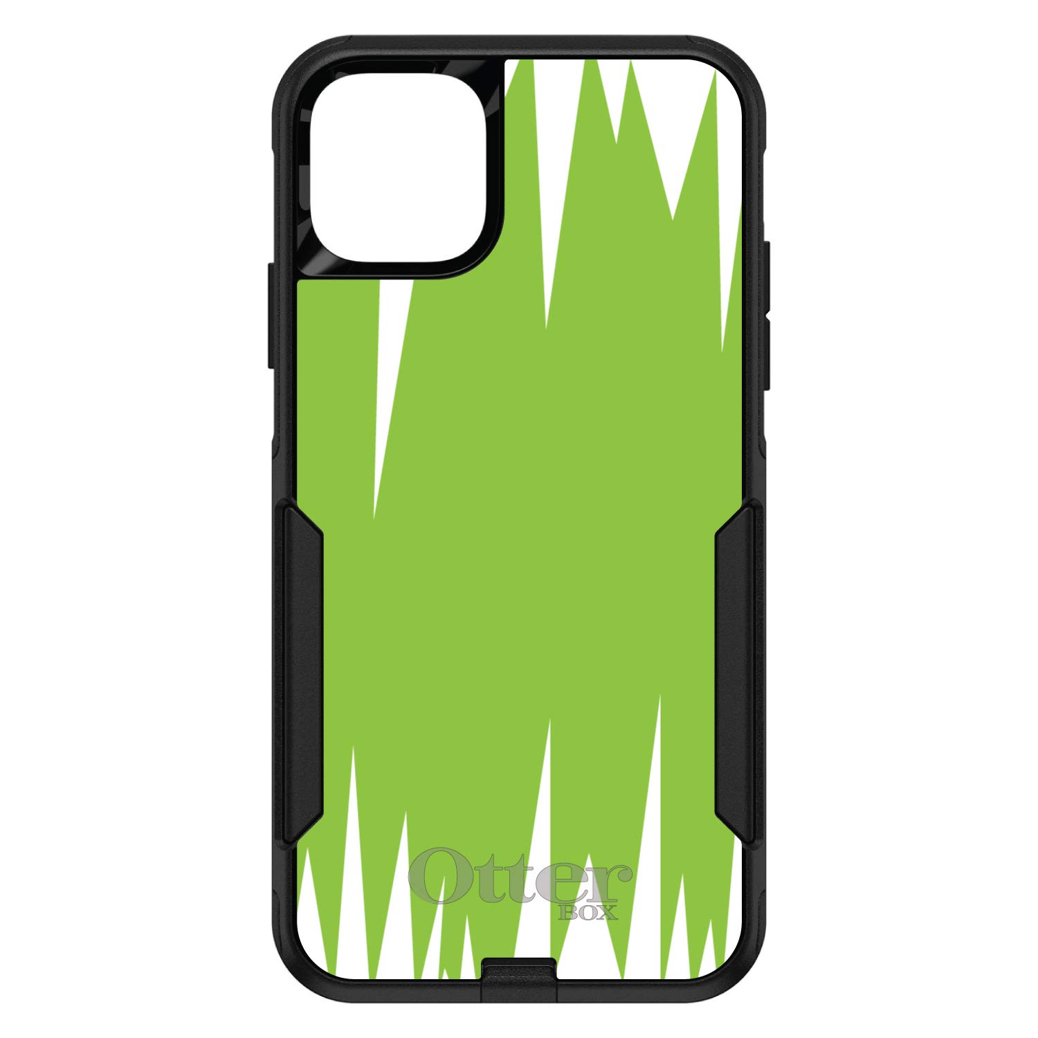 DistinctInk iPhone 11 Pro MAX Case (6.5 Inch) - Shockproof Protective Cover with Lime Green & White Spikes Design - Durable Replacement for OtterBox Commuter - Perfect for Outdoor Activities & Daily Use
