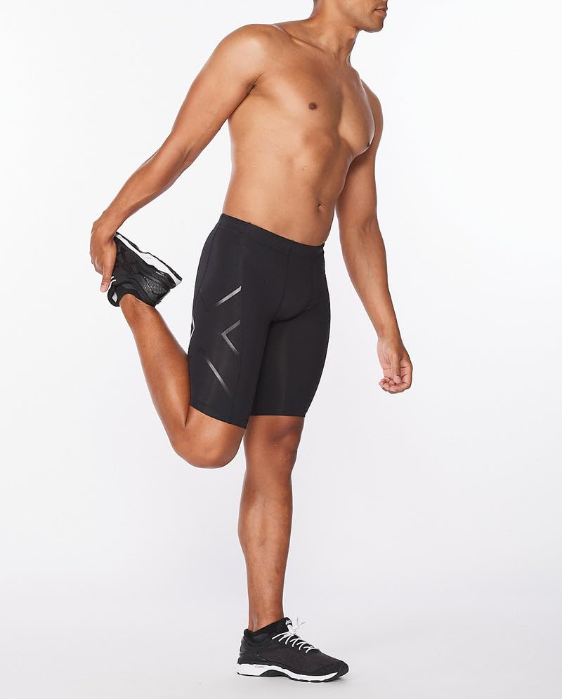 2XU Men's Force Compression Shorts - High-Performance Workout Shorts for Running, Gym & Recovery | Enhanced Support & Muscle Recovery for Athletes