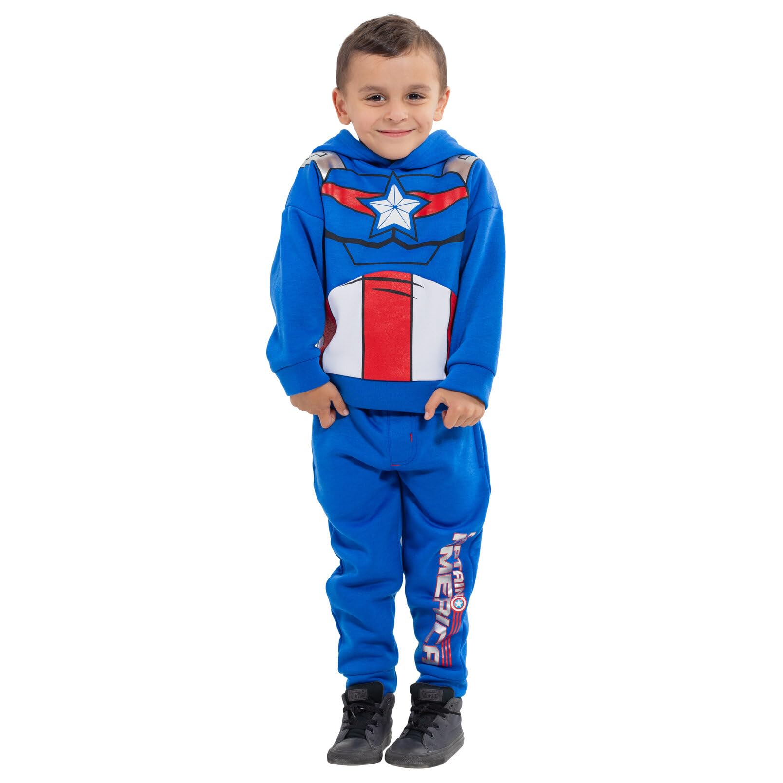 Marvel Spider-Man Avengers Fleece Cosplay Pullover Hoodie & Jogger Pants Outfit Set for Kids (2T-20) - Superhero Costume for Halloween, Cosplay & Birthday Parties