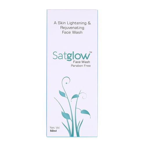 Satglow Brightening & Rejuvenating Face Wash - Paraben Free, 100ml (Pack of 2) | Gentle Cleanser for Glowing Skin, Dark Spot Reduction & Daily Skincare Routine