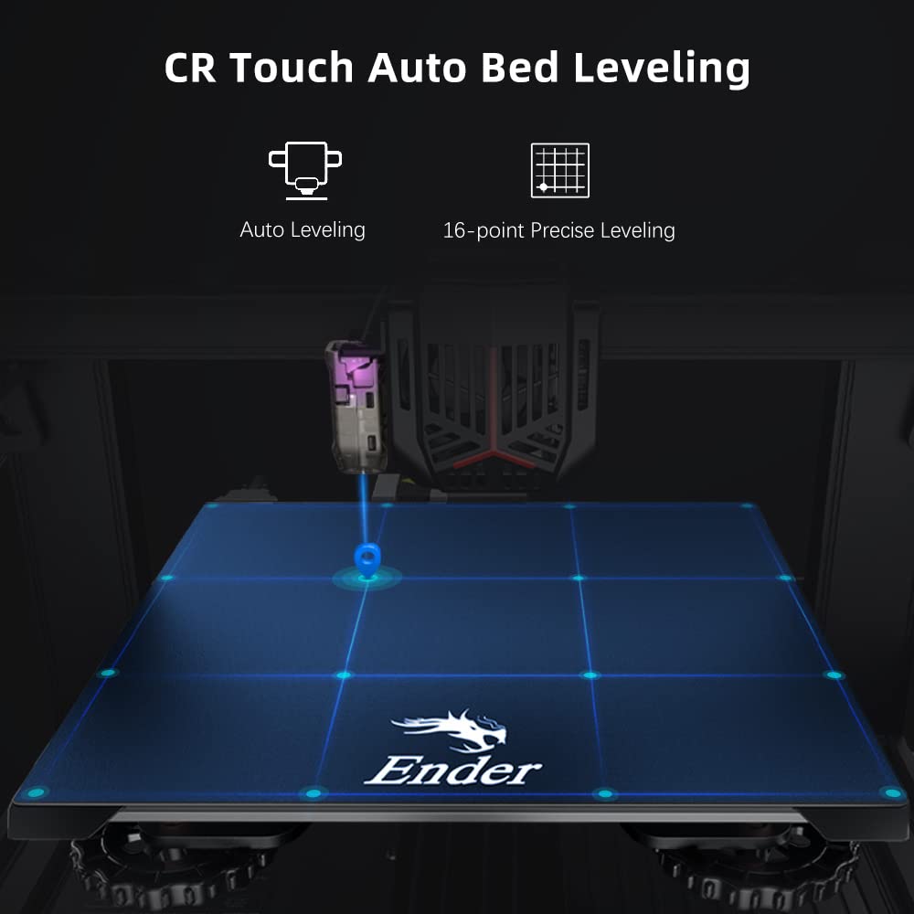Official Creality Ender 3 V2 Neo 3D Printer with CR Touch Auto Leveling | PC Spring Steel Platform | Full-Metal Extruder | 95% Pre-Assembled | Resume Print & Model Preview | 8.66x8.66x9.84 Inch Build Volume | Perfect for Home, School & DIY Projects