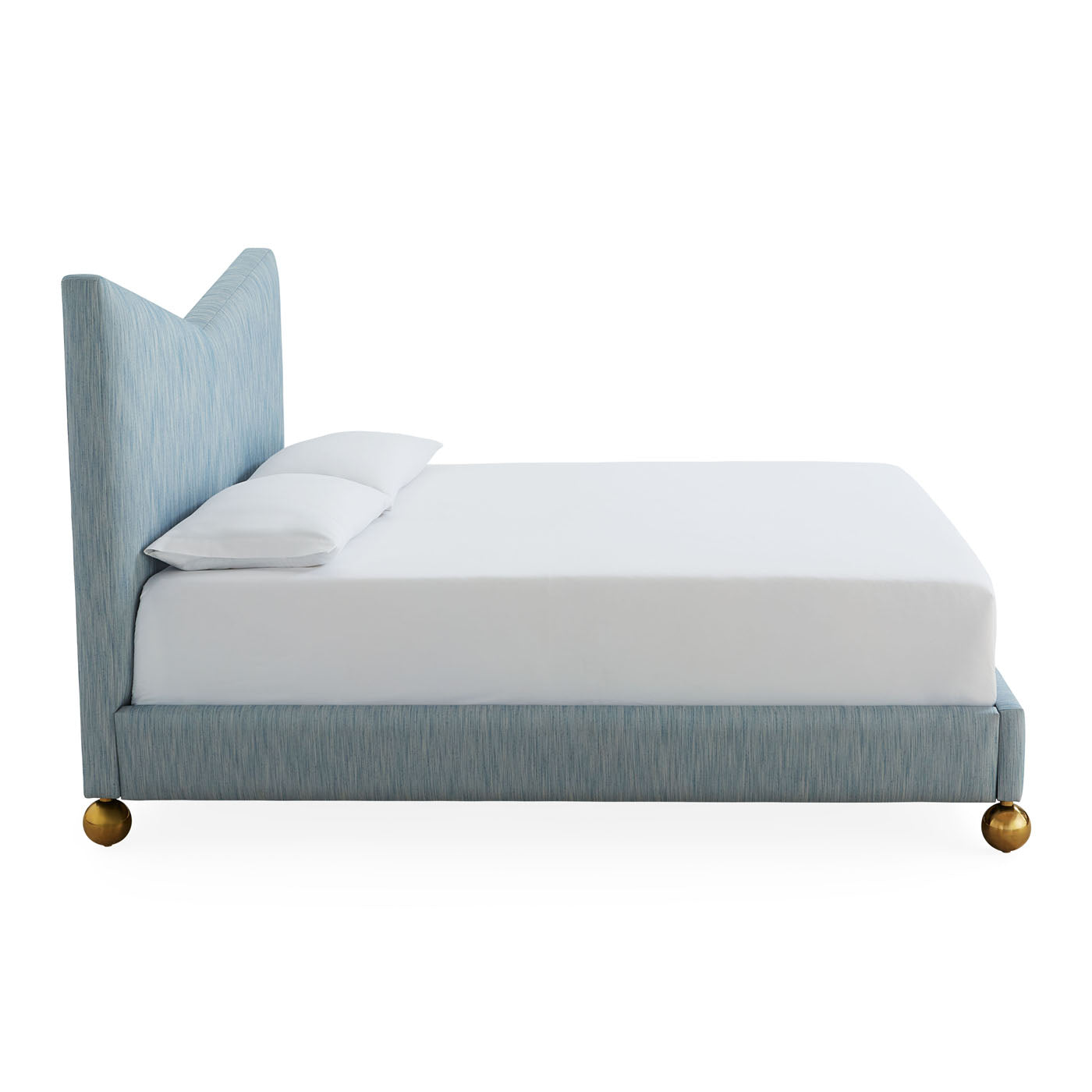 Chevron Pattern King Size Bed Frame - Modern Wooden Bed with Headboard for Master Bedroom | Perfect for Home Decor and Relaxation