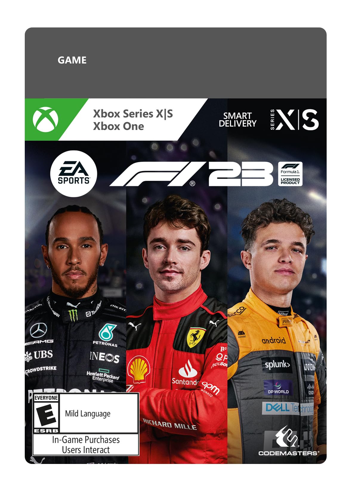 F1 23 Standard Edition Xbox Digital Code - Official Racing Game for Xbox One & Series X|S - Perfect for Racing Enthusiasts & Simulation Gamers