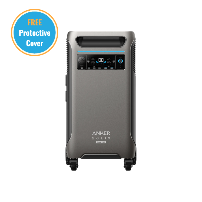 Anker SOLIX F3800 Plus Portable Power Station - 1500W Solar Generator for Home Backup, Camping & Outdoor Adventures - Fast Charging, Long-Lasting Power Supply for Emergencies & Off-Grid Living